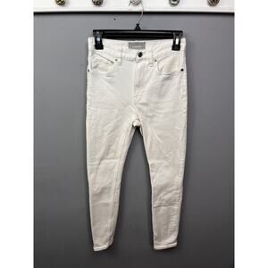 Everlane High Rise Skinny Jeans‎ Womens 25 Ankle White Light Wash 5-Pocket Denim